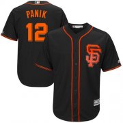 Wholesale Cheap Giants #12 Joe Panik Black New Cool Base Alternate Stitched MLB Jersey