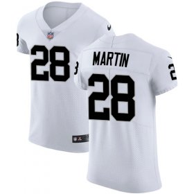 Wholesale Cheap Nike Raiders #28 Doug Martin White Men\'s Stitched NFL Vapor Untouchable Elite Jersey