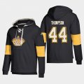 Wholesale Cheap Los Angeles Kings #44 Nate Thompson Black adidas Lace-Up Pullover Hoodie