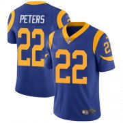 Wholesale Cheap Nike Rams #22 Marcus Peters Royal Blue Alternate Youth Stitched NFL Vapor Untouchable Limited Jersey