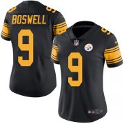Wholesale Cheap Nike Steelers #9 Chris Boswell Black Women's Stitched NFL Limited Rush Jersey