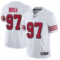 Wholesale Cheap Nike 49ers #97 Nick Bosa White Rush Men's Stitched NFL Vapor Untouchable Limited Jersey