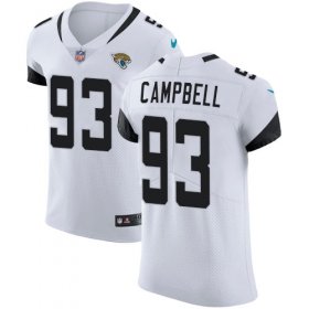 Wholesale Cheap Nike Jaguars #93 Calais Campbell White Men\'s Stitched NFL Vapor Untouchable Elite Jersey