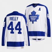 Wholesale Cheap Men's Toronto Maple Leafs #44 Morgan Rielly White Classics Primary Logo Stitched Jersey