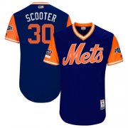 Wholesale Cheap Mets #30 Michael Conforto Royal "Scooter" Players Weekend Authentic Stitched MLB Jersey
