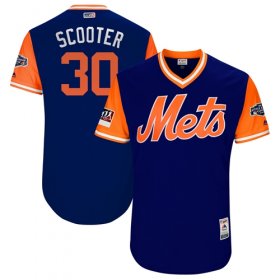 Wholesale Cheap Mets #30 Michael Conforto Royal \"Scooter\" Players Weekend Authentic Stitched MLB Jersey