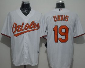 Wholesale Cheap Orioles #19 Chris Davis White New Cool Base Stitched MLB Jersey