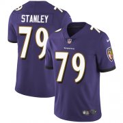 Wholesale Cheap Nike Ravens #79 Ronnie Stanley Purple Team Color Men's Stitched NFL Vapor Untouchable Limited Jersey