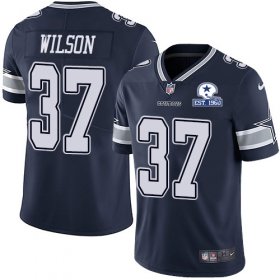Wholesale Cheap Nike Cowboys #37 Donovan Wilson Navy Blue Team Color Men\'s Stitched With Established In 1960 Patch NFL Vapor Untouchable Limited Jersey