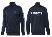 Wholesale Cheap NFL Dallas Cowboys Authentic Jacket Dark Blue_1