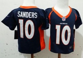 Wholesale Cheap Toddler Nike Broncos #10 Emmanuel Sanders Navy Blue Alternate Stitched NFL Elite Jersey