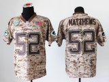 Wholesale Cheap Nike Packers #52 Clay Matthews Camo Men's Stitched NFL New Elite USMC Jersey