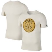 Wholesale Cheap Paris Saint-Germain Nike Logo Crest T-Shirt Tan
