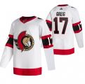Wholesale Cheap Men's Ottawa Senators #17 Zack MacEwen White Stitched Jersey