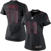 Wholesale Cheap Nike Falcons #11 Julio Jones Black Impact Women's Stitched NFL Limited Jersey