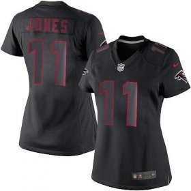 Wholesale Cheap Nike Falcons #11 Julio Jones Black Impact Women\'s Stitched NFL Limited Jersey