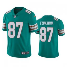 Wholesale Men\'s Miami Dolphins #87 Erik Ezukanma Aqua Color Rush Limited Stitched Football Jersey