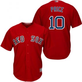 Wholesale Cheap Red Sox #10 David Price Red Cool Base Stitched Youth MLB Jersey