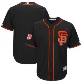 Wholesale Cheap Giants Blank Black 2019 Spring Training Cool Base Stitched MLB Jersey