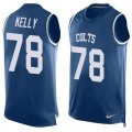 Wholesale Cheap Nike Colts #78 Ryan Kelly Royal Blue Team Color Men's Stitched NFL Limited Tank Top Jersey