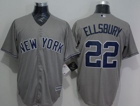 Wholesale Cheap Yankees #22 Jacoby Ellsbury Grey New Cool Base Stitched MLB Jersey