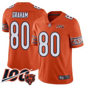 Wholesale Cheap Nike Bears #80 Jimmy Graham Orange Youth Stitched NFL Limited Rush 100th Season Jersey