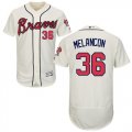 Wholesale Cheap Braves #36 Mark Melancon Cream Flexbase Authentic Collection Stitched MLB Jersey