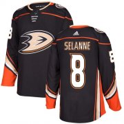 Wholesale Cheap Adidas Ducks #8 Teemu Selanne Black Home Authentic Stitched NHL Jersey