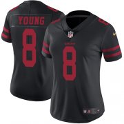 Wholesale Cheap Nike 49ers #8 Steve Young Black Alternate Women's Stitched NFL Vapor Untouchable Limited Jersey