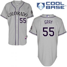 Wholesale Cheap Rockies #55 Jon Gray Grey Cool Base Stitched Youth MLB Jersey