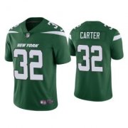 Wholesale Cheap Men's Green New York Jets #32 Michael Carter 2021 Vapor Untouchable Limited Stitched Jersey