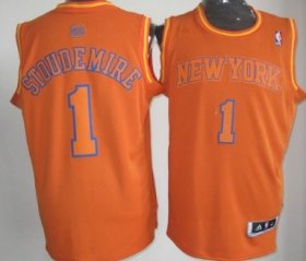 Wholesale Cheap New York Knicks #1 Amare Stoudemire Revolution 30 Swingman Orange Big Color Jersey
