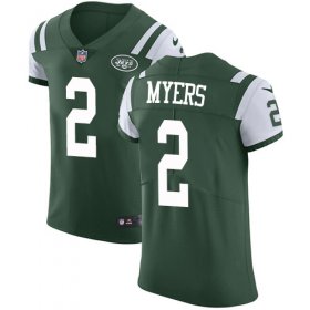 Wholesale Cheap Nike Jets #2 Jason Myers Green Team Color Men\'s Stitched NFL Vapor Untouchable Elite Jersey
