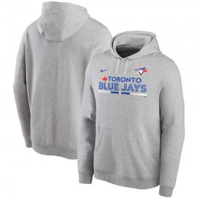 Wholesale Cheap Toronto Blue Jays Nike Color Bar Club Pullover Hoodie Gray