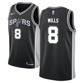 Wholesale Cheap Nike Spurs #8 Patty Mills Black NBA Swingman Icon Edition Jersey