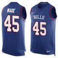 Wholesale Cheap Nike Bills #45 Christian Wade Royal Blue Team Color Men's Stitched NFL Limited Tank Top Jersey