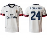 Wholesale Cheap Men 2020-2021 club Real Madrid home aaa version 24 white Soccer Jerseys2