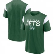 Wholesale Men's New York Jets Green White Home Stretch Team T-Shirt
