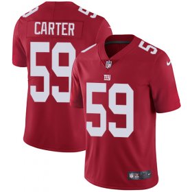 Wholesale Cheap Nike Giants #59 Lorenzo Carter Red Alternate Men\'s Stitched NFL Vapor Untouchable Limited Jersey