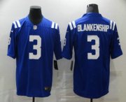 Wholesale Cheap Men's Indianapolis Colts #3 Rodrigo Blankenship Royal Blue 2020 Vapor Untouchable Stitched NFL Nike Limited Jersey