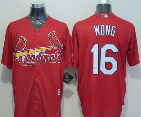 Wholesale Cheap Cardinals #16 Kolten Wong Red New Cool Base Stitched MLB Jersey