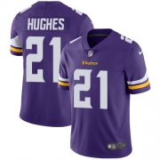 Wholesale Cheap Nike Vikings #21 Mike Hughes Purple Team Color Men's Stitched NFL Vapor Untouchable Limited Jersey
