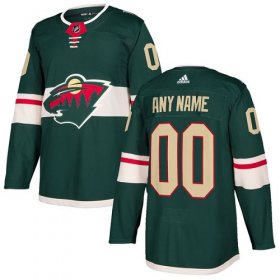 Wholesale Cheap Men\'s Adidas Wild Personalized Authentic Green Home NHL Jersey