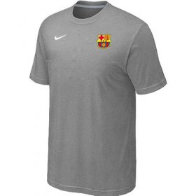 Wholesale Cheap Nike Barcelona Soccer T-Shirt Light Grey