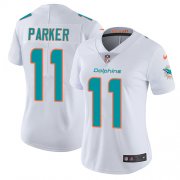 Wholesale Cheap Nike Dolphins #11 DeVante Parker White Women's Stitched NFL Vapor Untouchable Limited Jersey