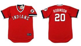 Wholesale Cheap Indians #20 Eddie Robinson Red 1978 Turn Back The Clock Stitched MLB Jersey