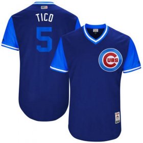 Wholesale Cheap Cubs #5 Albert Almora Jr. Royal \"Tico\" Players Weekend Authentic Stitched MLB Jersey