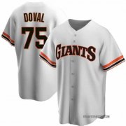 Wholesale Cheap Men's San Francisco Giants #75 Camilo Doval White Cool Base Stitched MLB Jersey
