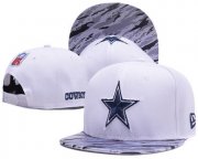 Wholesale Cheap NFL Dallas Cowboys White Snapback Adjustable hat -908