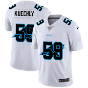 Wholesale Cheap Carolina Panthers #59 Luke Kuechly White Men's Nike Team Logo Dual Overlap Limited NFL Jersey